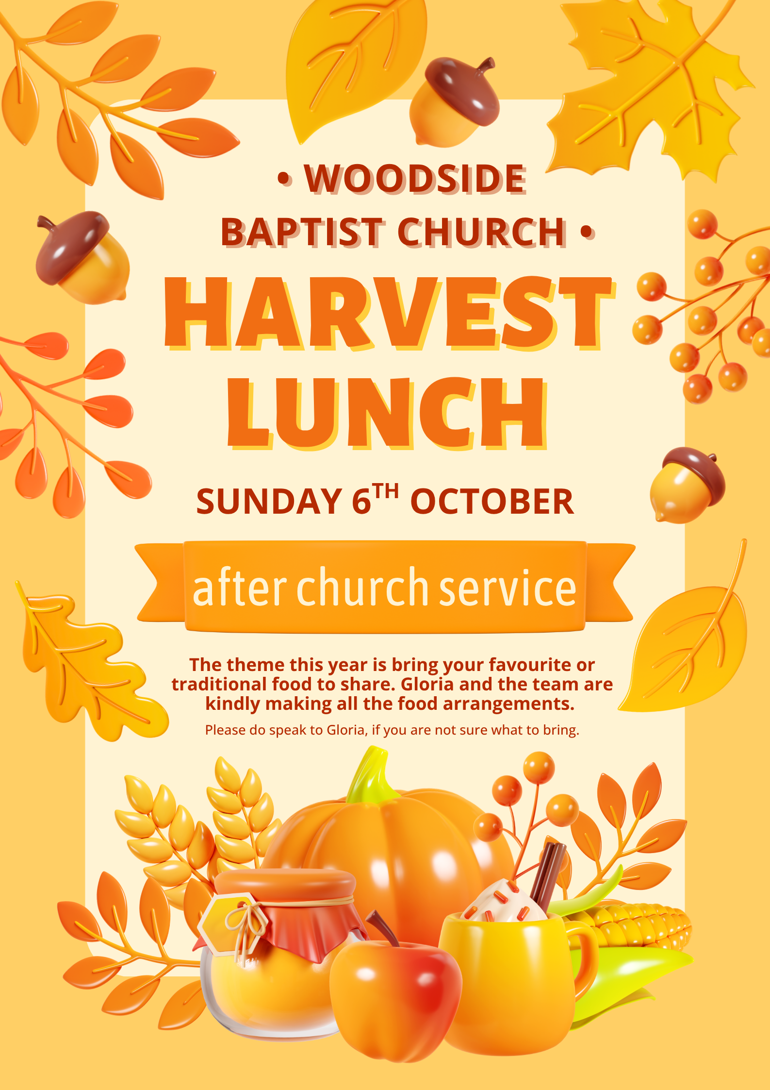 WBC Harvest Meal Poster 2025